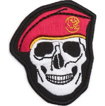 Nášivka Nášivka lebka fialový baret