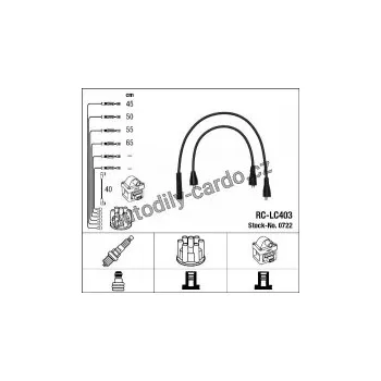 Zapalovací kabel Sada kabelů pro zapalování NGK RC-LC403 - LANCIA