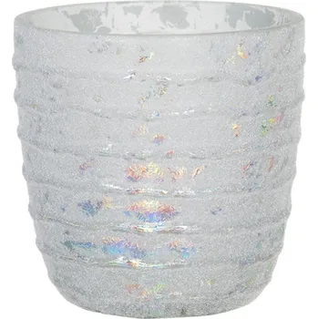 Svícen Skleněný svícen na čajovou svíčku Rosamonde – 10x10 cm