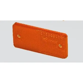 Odrazka obdélníková 90 x 40 mm červená s otvory