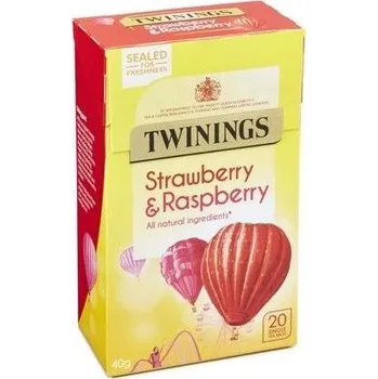Čaj Twinings ovocný čaj s příchutí malin a jahod 20 ks 40 g