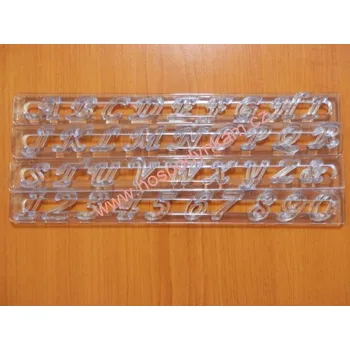 Vykrajovátko FMM Vypichovač abeceda a čísla, kurzíva