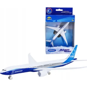 Plastikový model Kovový model letadla v měřítku 1:500 WELLY Boeing