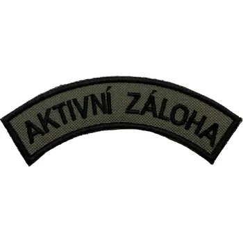 Nášivka Nášivka AKTIVNÍ ZÁLOHA oblouk zelená VELCRO