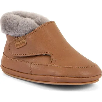 Capáčky Dětské zimní barefoot capáčky FRODDO FURRY WALKERS Cognac Velikosti obuvi: 18