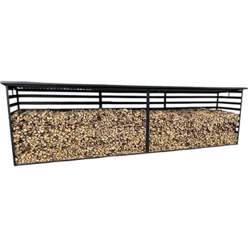 Přístřešek na auto 5P. Přístřešek na dřevo 6 x 1 6 x 1 x 1,80 m Grafit Tmavý