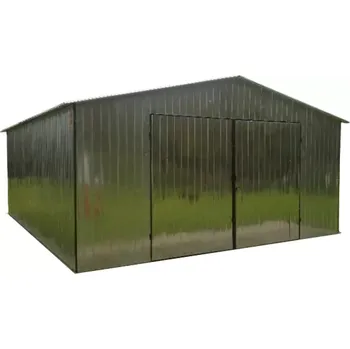 Přístřešek na auto Montovaná plechová garáž 5 x 5 m