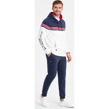 Pánské tepláky joggers - tmavě modré V4 OM-PASK-22FW-008 - M