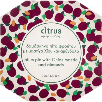 Tradiční chioská oplatka se švestkami, mandlemi a mastichou 70g CITRUS