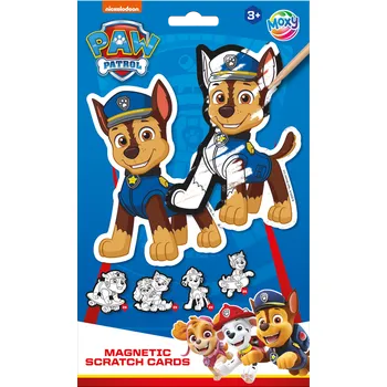 vyškrabávací obrázek Magnetické vyškrabávací obrázky Tlapková patrola 10 ks