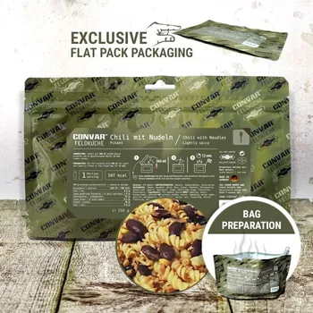 CONVAR™ Feldküche Polní kuchyně CHILI S NUDLEMI pikantní 150g