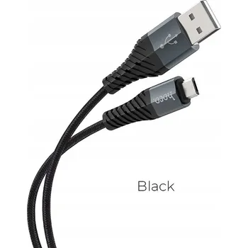 Datový kabel Kabel Hoco USB - microUSB typ B 1 m černý