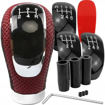 Hlavice řadicí páky Univerzální kožená hlavice řadicí páky pro manuální převodovku, ergonomická