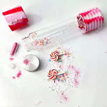 Hračka pro nejmenší Jellystone, Senzorická láhev DIY Candyland Sladkosti!