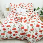 Krepové povlečení Vlčí mák Zapínání: knoflík, Velikost polštáře: 70x90, Velikost přikrývky: 140x240