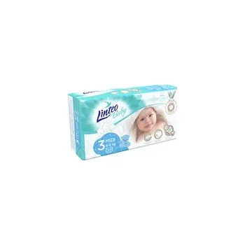 jednorázová plena Linteo Baby Dětské plenky PREMIUM MIDI 5-9kg 54ks