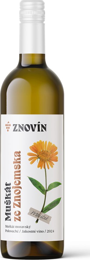 Znovín Muškát moravský 2024 jakostní víno 0,75 l (4328)