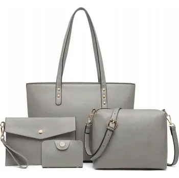 Kabelka Charm London šedá polyuretanová kabelka