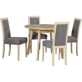 Jídelní set Drewmix Jídelní set stůl Oslo 3 L + 4x židle Roma 3
