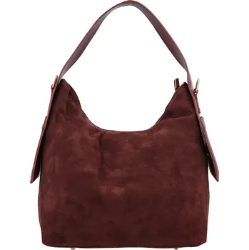 Kabelka Módní dámská kožená kabelka na rameno Beatrix, vínová