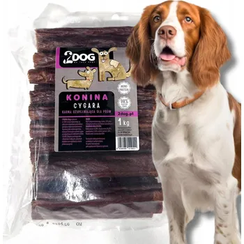 Pamlsek pro psa Psí pamlsek CYGARO Z KONINY 1 kg 2Dog přírodní pochoutky