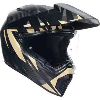 Helma na motorku AGV AX9 MPLK E2206 STEPPA MATT CARBON/GREY/SAND vel. L