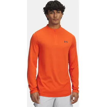 Pánské oblečení Under Armour Vanish Elite Seamless 1/4 Zp Man Orange XL