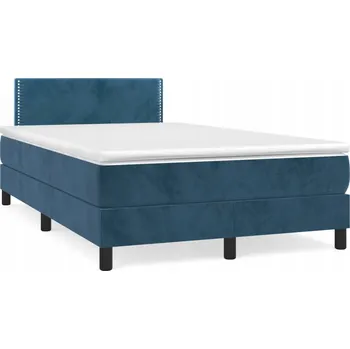 Postel Čalouněná dvoulůžková postel VidaXL 120x190 cm modrá