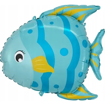 Fóliový balónek RYBKA ryba oslava narozeniny mořská panna narval zvířátka HELIUM