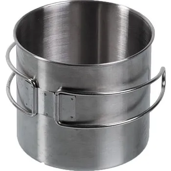 Kempingové nádobí Hrnek s oušky STAINLESS STEEL 600ml