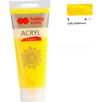 Výtvarná barva Akrylové barvy Happy Color žlutá 1 ks 200 ml