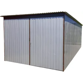 Přístřešek na auto Montovaná plechová garáž 3 x 5 m RAL9006