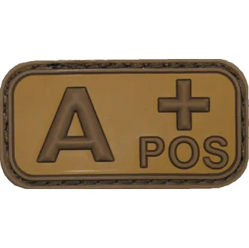 Nášivka 3D PVC A+ POS pouštní