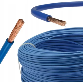 elektrický kabel VODIČ DRÁT KABEL H05V-K LGY 1x0,5 0,5mm2 MODRÝ 500V MĚĎ 1m