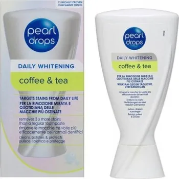 zubní pasta Pearl Drops Coffee & Tea – bělící zubní pasta 50 ml UK