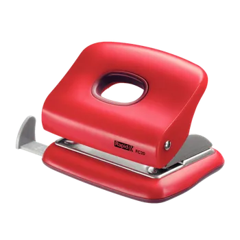 Děrovačka Rapid malá děrovačka FC20, 20 listů, červená