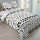 Jahu Povlečení mikroplyš Flake grey, 140 x 200 cm, 70 x 90 cm 171842943