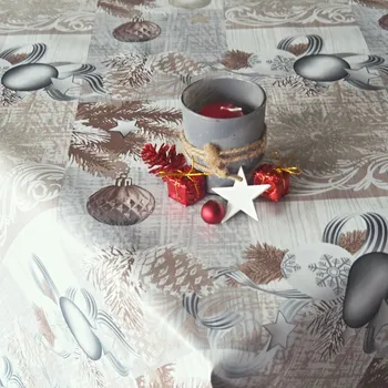 Stolování PVC848-3 Vánoční ubrusovina baňky 140 cm metráž