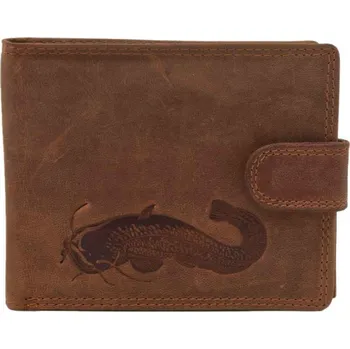 MERCUCIO pánská peněženka světlehnědá embos sumec celý