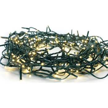 Venkovní osvětlení ACA Lighting 50 LED řetěz na baterie (3xAA), CW 6/18 časovač + 8 programů, IP44, 490+30cm, zelený kabel X0650134