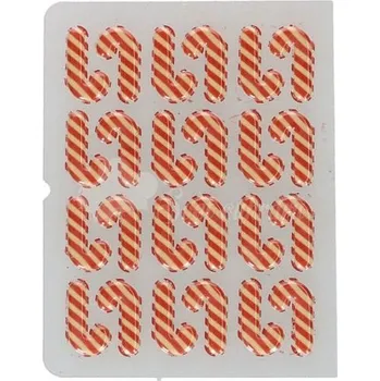 Jedlá dekorace na dort FunCakes Čokoládové ozdoby ve tvaru cukrových hůlek 24 ks