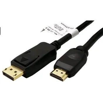 Video kabel DisplayPort - HDMI kabel, DP(M) -> HDMI M, 4K@60Hz, 2m