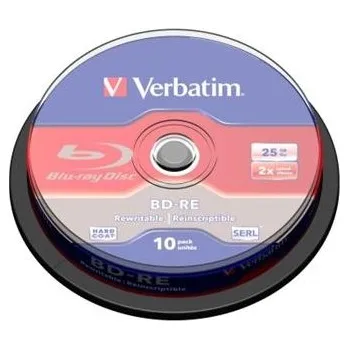 Blu-ray film Verbatim Blu-ray BD-RE SL 25GB 2x 10-cake (43694)