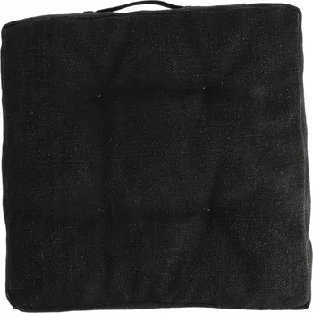 Polštář Prošívaný POLŠTÁŘ bavlna NA ŽIDLI ČERNÝ 40x40 cm