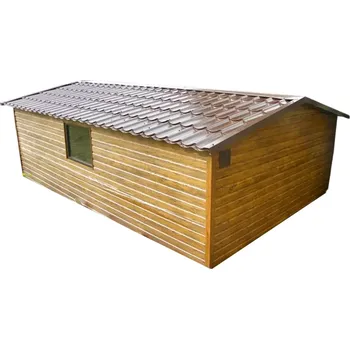 Přístřešek na auto 18D. Luxusní garáž ZLATÝ DUB 3.5 x 6 m