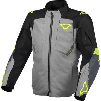 Moto bunda Macna Notch grey/black/fluo yellow men jacket vel.XL