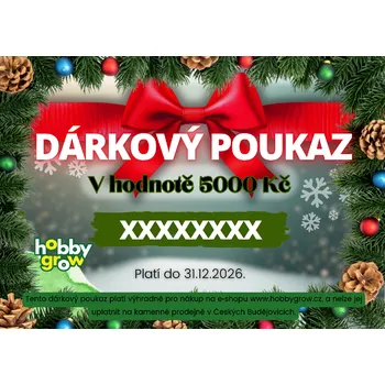Dárkový potravinový koš HobbyGrow Dárkový poukaz v hodnotě 5000 Kč