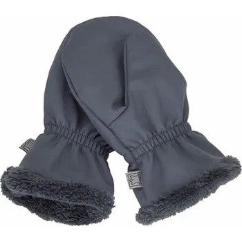 Rukavice FANTOM Rukavice Fantom softshellové s kožíškem tmavě šedé 0203 - 3