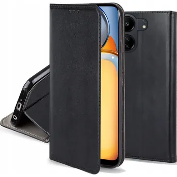 Pouzdro na mobilní telefon Flipové pouzdro gsmStyle pro Xiaomi Redmi 13C s kapsou a stojánkem, černé