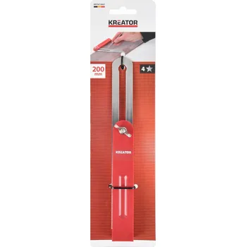 Úhloměr Nastavitelný úhelník 200 mm KREATOR KRTH73001